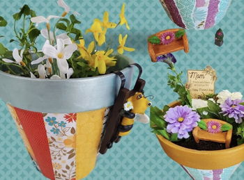 Decoupage Flower Planter Class at Bella Rose Decoupage Flower Planter Class at Bella Rose